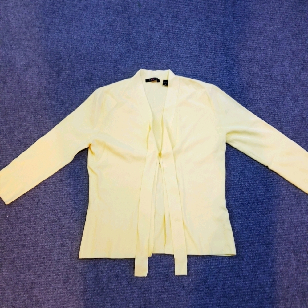 Cyrus yellow front cardigan